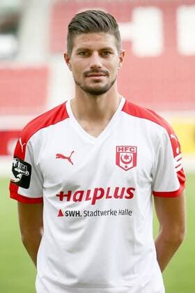 Hallescher FC Fußball Saison 2015-16 Halle Saale, 29.06.2015, Fussball, 3. Liga, Saison 2015 - 2016. , Hallescher FC Mannschaftsfototermin Portrait Porträt. , Im Bild: Stefan Kleineheismann. ,