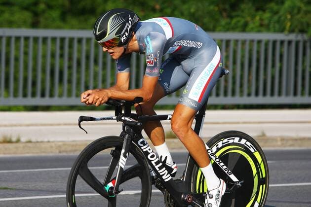 Luca WACKERMANN ( ITA Team SouthEast ) - Aktion - Rennszene - Querformat - quer - horizontal - Event Veranstaltung: Tour of Slovenia - Dirka po Sloveniji - Slowenien Rundfahrt 2015 - Prolog - Stage 1 1.Etappe: Ljubljana 8.8 km - I.T.T. - Individual Time Trial - c.l.m. Contre La Montre - Location Ort: Ljubljana - Slovenia - Slowenien - Europe - Europa - Date Datum: 18.06.2015 Stiehl Photography
