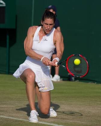 Andrea Petkovic (GER) Tennis - Wimbledon 2015 - Grand Slam ITF ATP Tennis Herren WTA Tennis Damen - AELTC - London - - Great Britain - 1 July 2015. Juergen Hasenkopf