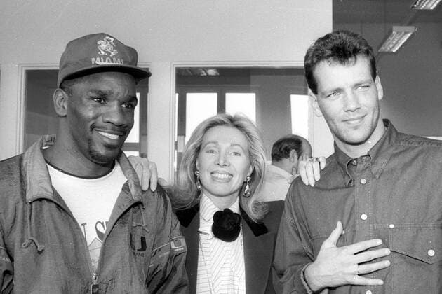 Charles Williams (USA) und Henry Maske (Deutschland) mit UNESCO Botschafterin Ute Henriette Ohoven