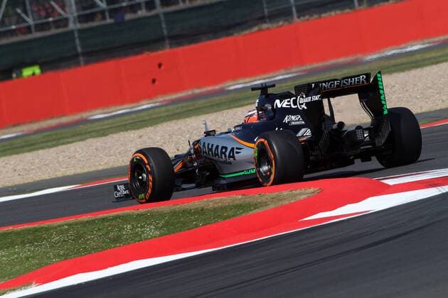 British Grand Prix, Silverstone 2 - 5 July 2015 03.07.2015 - Free Practice 1, Nico Hulkenberg (GER) Sahara Force India F1 VJM08 