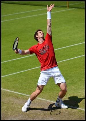 Aktuell Tennis, Wimbledon, Tag 5, Training Andy Murray 03 07 2015. London, United Kingdom. Andrew Murray training on day 5 of the Wimbledon Tennis Championships.  xAndrewxParsonsx xixImagesx IIM-10679-0038