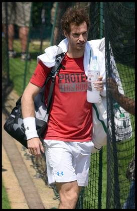 Aktuell Tennis, Wimbledon, Tag 5, Training Andy Murray 03 07 2015. London, United Kingdom. Andrew Murray training on day 5 of the Wimbledon Tennis Championships.  xAndrewxParsonsx xixImagesx IIM-10679-0050