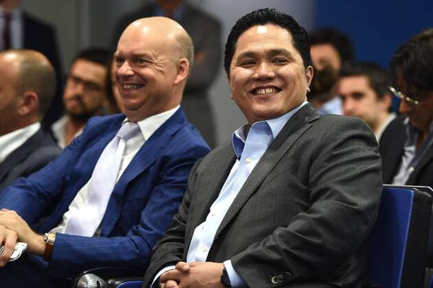 Aktuell Fußball, Italien, PK Inter Mailand Appiano Gentile (Co) 03 07 2015 - PK Inter Mailand Erik Thohir-Marco Fassone 