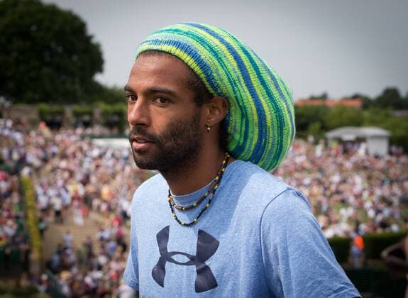 Dustin Brown (GER) Tennis - Wimbledon 2015 - Grand Slam ITF ATP Tennis Herren WTA Tennis Damen - AELTC - London - - Great Britain - 3 July 2015. Juergen Hasenkopf