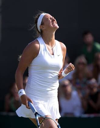 Victoria Azarenka (BLR) macht die Faust und jubelt,Jubel,Emotion, Tennis - Wimbledon 2015 - Grand Slam ITF ATP Tennis Herren WTA Tennis Damen - AELTC - London - - Great Britain - 3 July 2015. Juergen Hasenkopf