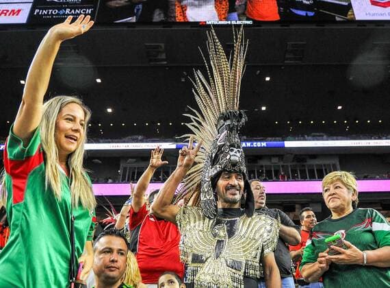 July 1, 2015: Mexico fans during the Mexico vs Honduras soccer match at NRG Stadium, Houston, Texas. SOCCER: JUL 01 Mexico v Honduras Icon150701053 EDITORIAL USE ONLY