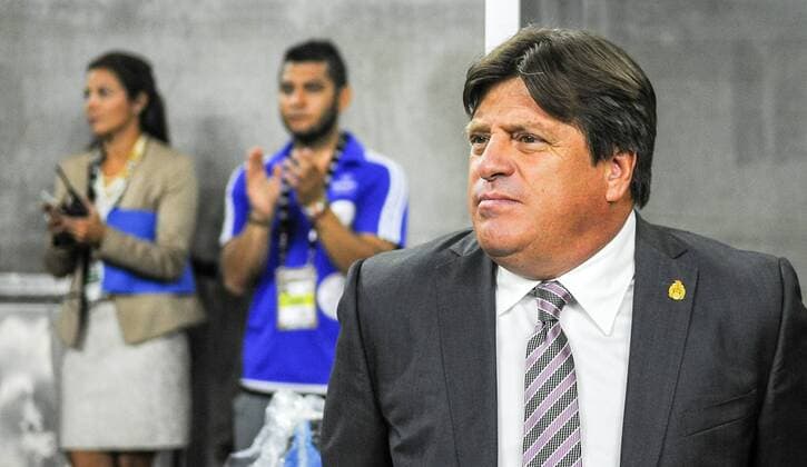 July 1, 2015: Mexico head coach Miguel Herrea prior to the Mexico vs Honduras soccer match at NRG Stadium, Houston, Texas. SOCCER: JUL 01 Mexico v Honduras Icon150701059 EDITORIAL USE ONLY