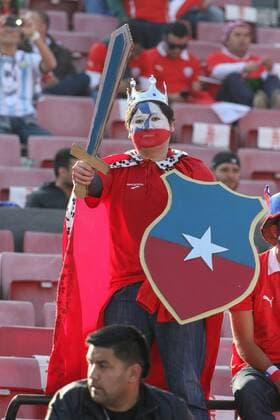 Chile x Argentina SANTIAGO, CHILE - 04 07 2015: CHILE X ARGENTINA - during match between Chile x Argentina, the final of the Copa America 2015 held at the National Stadium Julio Mart?nez Pr?danos, Santiago. (Photo: Carlos Ezequiel Vannoni FotoArena)  CarlosxEzequielxVannoni