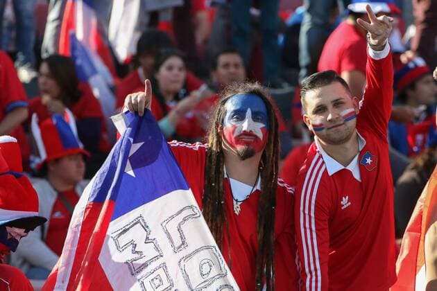 Chile x Argentina SANTIAGO, CHILE - 04 07 2015: CHILE X ARGENTINA - during match between Chile x Argentina, the final of the Copa America 2015 held at the National Stadium Julio Mart?nez Pr?danos, Santiago. (Photo: Carlos Ezequiel Vannoni FotoArena)  CarlosxEzequielxVannoni