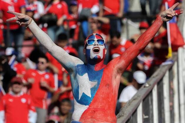 Chile x Argentina SANTIAGO, CHILE - 04 07 2015: CHILE X ARGENTINA - during match between Chile x Argentina, the final of the Copa America 2015 held at the National Stadium Julio Mart?nez Pr?danos, Santiago. (Photo: Carlos Ezequiel Vannoni FotoArena)  CarlosxEzequielxVannoni