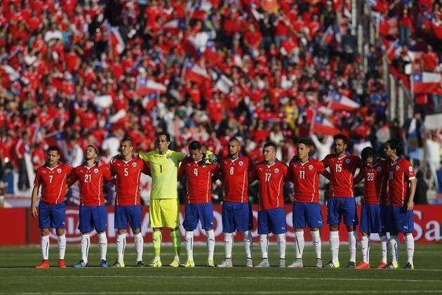Futbol, Chile v Argentina. Copa America 2015. Chile - Schweigeminute für Carlo de Gavardo Copa America 2015 en el estadio Nacional en Santiago, Chile. Christian Iglesias Photosport Chile v Argentina, Copa America 2015. 