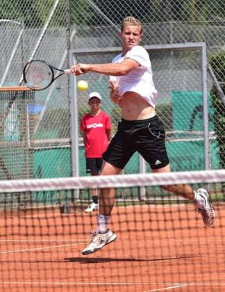 05.07.2015 - Tennis - 1. Tennis Bundesliga 2015 - 01. Spieltag: 1. FC Nürnberg - TC Blau Weiß Halle - - Johannes Härteis ( 1.FC Nürnberg FCN )