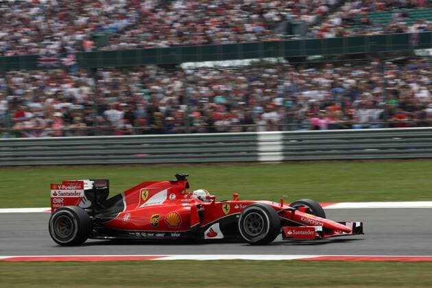 British Grand Prix, Silverstone 2 - 5 July 2015 05.07.2015- Race, Sebastian Vettel (GER) Scuderia Ferrari SF15-T 