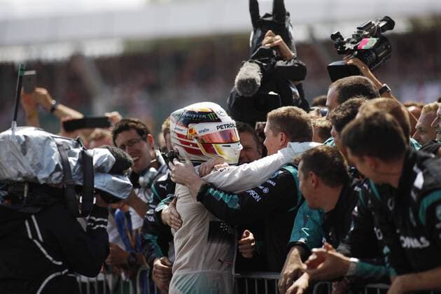 British Grand Prix, Silverstone 2 - 5 July 2015 05.07.2015- Race, 1st position Lewis Hamilton (GBR) Mercedes AMG F1 W06 