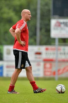 SOCCER - BL, Rapid, training camp BAD ZELL,AUSTRIA,06.JUL.15 - SOCCER - tipico Bundesliga, SK Rapid Wien, training camp. Image shows assistant coach Carsten Jancker (Rapid). Keywords: Wien Energie. GEPAxpictures xFlorianxErtl