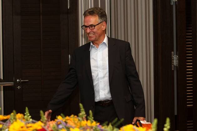 06.07.2015 Frankfurt am Main, Flughafen, DFB Ankunft der Deutschen Frauen Nationalmannschaft nach der WM in Kanada DFB-Generalsekreträr Helmut Sandrock