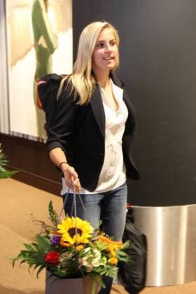 06.07.2015 Frankfurt am Main, Flughafen, DFB Ankunft der Deutschen Frauen Nationalmannschaft nach der WM in Kanada Jennifer Cramer