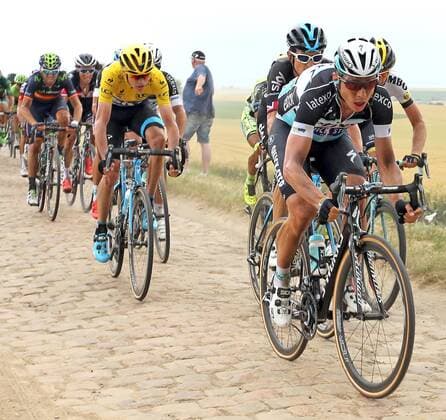 Radsport - 102. Tour de France - 07.07.2015, 4. ETAPPE - Seraing - Cambrai, Christopher FROOME (GBR TEAM SKY), Tony MARTIN (GER ETIXX-QUICK STEP), -
