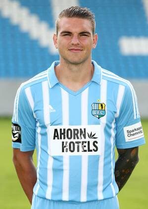 Chemnitz, 08.07.2015, Stadion an der Gellertstrasse, Fußball, 3.Liga , Chemnitzer FC, Mannschaftspräsentation für die Saison 2015 2016. , Mannschaftsfoto, Teamfoto. , Im Bild: Christian Cappek. ,