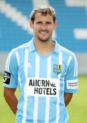 Chemnitz, 08.07.2015, Stadion an der Gellertstrasse, Fußball, 3.Liga , Chemnitzer FC, Mannschaftspräsentation für die Saison 2015 2016. , Mannschaftsfoto, Teamfoto. , Im Bild: Anton Fink ,