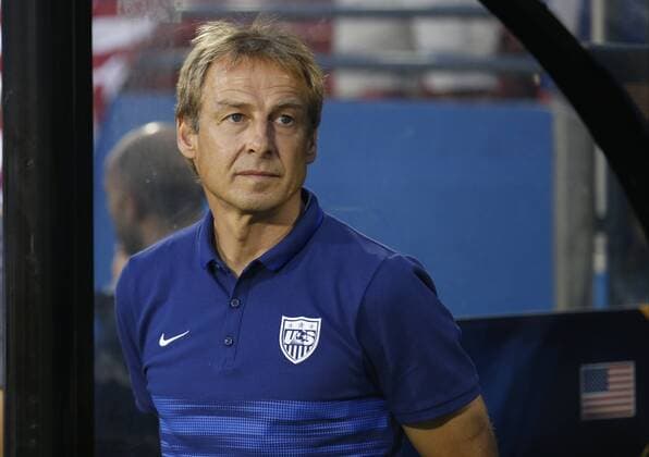 7 July 2015: USA head coach Jurgen Klinsmann during the Gold Cup Group Stage match between the USA and Honduras at Toyota Stadium in Frisco, Texas. The USA won the game 2-1. SOCCER: JUL 07 CONCACAF Gold Cup - Group Stage - USA v Honduras Icon150707016 EDITORIAL USE ONLY