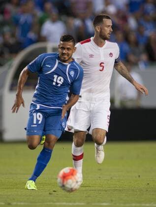 Aktuell Fußball, Gold Cup, El Salvador - Kanada July 8, 2015 - Carson, California, U.S - Irvin Herrera 19 of El Salvador during a Gold Cup game with Canada at StubHub Center in Carson, California, on Wednesday July 8, 2015. El Salvador vs. Canada - ZUMAp124
