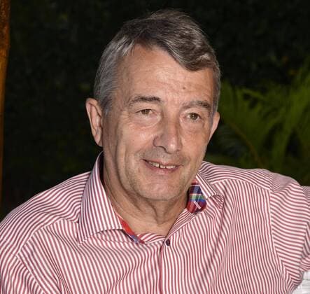 Interview mit Wolfgang Niersbach am 24.6.2014 bei der Fußball WM in Santo Andre in Brasilien. Fußball DFB