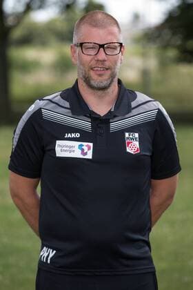 Weissensee , 100715 , Fussball 3.Liga FC Rot Weiss Erfurt Mannschaftsfoto , Portrait , Portraittermin im Bild: Physiotherapeut Philip Dedekind (Erfurt)
