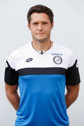SOCCER - BL, Sturm, team photo shooting BAD TATZMANNSDORF,AUSTRIA,10.JUL.15 - SOCCER - tipico Bundesliga, SK Sturm Graz, team photo shooting. Image shows goalkeeper coach Martin Klug (Sturm). GEPAxpictures xChristianxWalgram