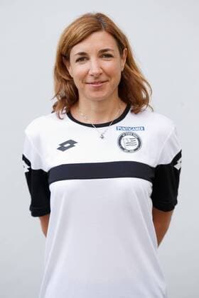 SOCCER - BL, Sturm, team photo shooting BAD TATZMANNSDORF,AUSTRIA,10.JUL.15 - SOCCER - tipico Bundesliga, SK Sturm Graz, team photo shooting. Image shows team doctor Tina Koeppel-Klepp (Sturm). GEPAxpictures xChristianxWalgram