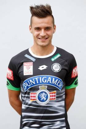 SOCCER - BL, Sturm, team photo shooting BAD TATZMANNSDORF,AUSTRIA,10.JUL.15 - SOCCER - tipico Bundesliga, SK Sturm Graz, team photo shooting. Image shows Kristijan Dobras (Sturm). GEPAxpictures xChristianxWalgram