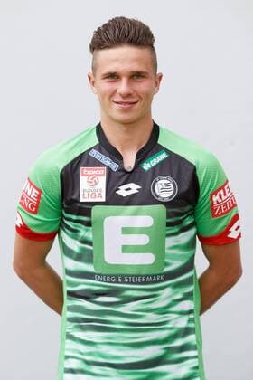 SOCCER - BL, Sturm, team photo shooting BAD TATZMANNSDORF,AUSTRIA,10.JUL.15 - SOCCER - tipico Bundesliga, SK Sturm Graz, team photo shooting. Image shows Tobias Schuetzenauer (Sturm). GEPAxpictures xChristianxWalgram