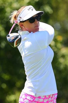 11 JUL 2015: Morgan Pressel of the USA tees off at the par 4 1st hole during the third round of the 2015 U.S. Womens Open played at Lancaster Country Club in Lancaster Pennsylvania. GOLF: JUL 11 LPGA Golf Damen - U.S. Women s Open - Third Round Icon0711155402015 EDITORIAL USE ONLY
