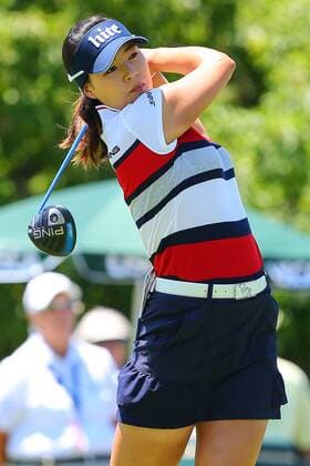 11 JUL 2015: In Gee Chun of the Republic of Korea tees off at the par 4 1st hole during the third round of the 2015 U.S. Womens Open played at Lancaster Country Club in Lancaster Pennsylvania. GOLF: JUL 11 LPGA Golf Damen - U.S. Women s Open - Third Round Icon0711155422015 EDITORIAL USE ONLY