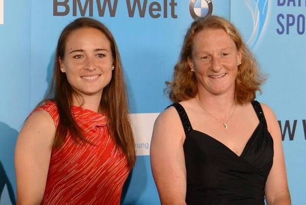 Bayerischer Sportpreis 2015. Gina Lewandowski und Melanie Behringer