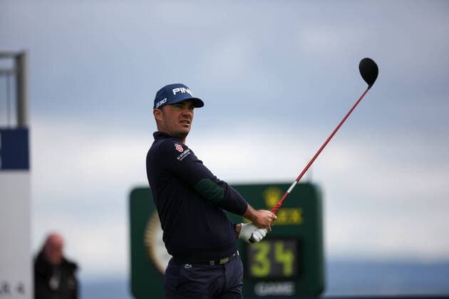 12.07.2015. Gullane, Scotland. Aberdeen Asset Management Scottish Open Final Round. Gregory Havret (FRA) on the first tee. xGordonxBellx  ActionPlus11640167