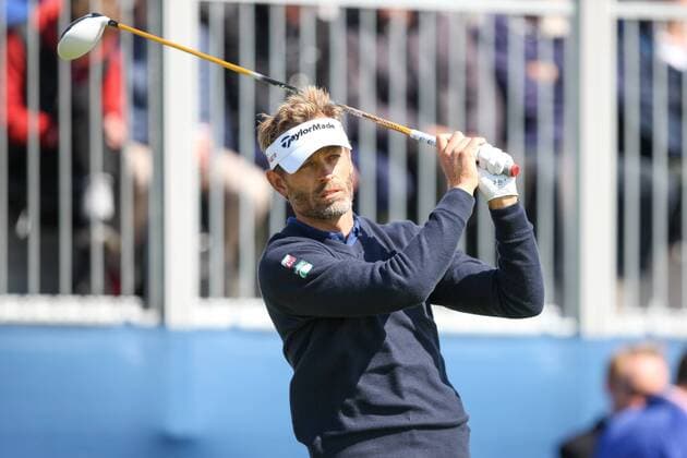 12.07.2015. Gullane, Scotland. Aberdeen Asset Management Scottish Open Final Round. Raphael Jacquelin (FRA) on the first tee. xGordonxBellx  ActionPlus11640189