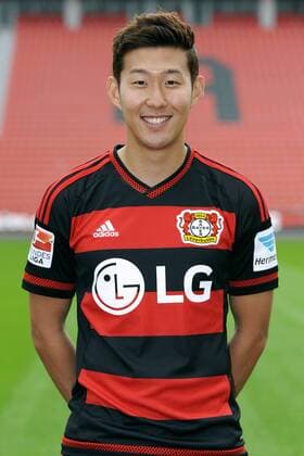 Fussball, Bundesliga, Deutschland, Herren, Porträttermin Saison 2015 2016; Bayer Leverkusen: Heung-Min Son (Leverkusen). Einzelbild, Portrait, Porträt.