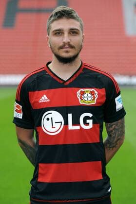 Fussball, Bundesliga, Deutschland, Herren, Porträttermin Saison 2015 2016; Bayer Leverkusen: Kostas Stafylidis (Leverkusen). Einzelbild, Portrait, Porträt.