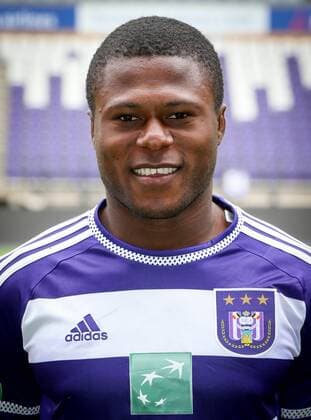 - BRUSSELS, BELGIUM: Anderlecht s Chancel Mbemba pictured during the 2015-2016 season photo shoot of Belgian first league soccer team RSC Anderlecht, Tuesday 14 July 2015 in Brussels. VIRGINIExLEFOUR  x04663884x