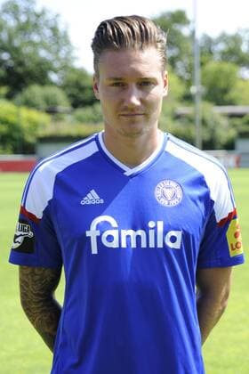 Kiel, 14. Juli 2015 Fußball, Saison 2015 2016, 3. Bundesliga, Offizieller Fototermin Holstein Kiel: Manuel Schäffler (Holstein Kiel, 9)