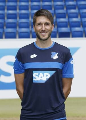 Benjamin Glück . Fototermin TSG 1899 Hoffenheim 2015-2016 . Sinsheim, GER, 14.07.2014 , Fussball 1. Bundesliga 2015 2016.