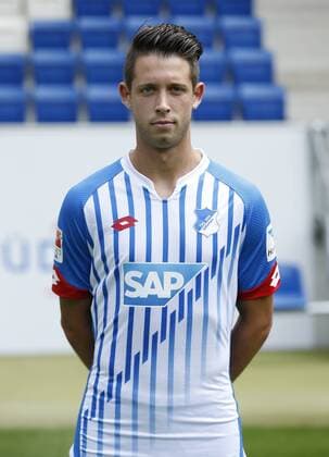 Mark Uth . Fototermin TSG 1899 Hoffenheim 2015-2016 . Sinsheim, GER, 14.07.2014 , Fussball 1. Bundesliga 2015 2016.