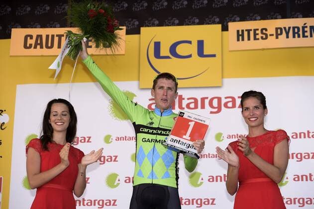 MARTIN Daniel of Team Cannondale - Garmin receives combativity award during the podium ceremony CYCLISME : Tour de France - Etape 11 - Pau Cauterets - Vallee de Saint Savin - 15 07 2015 Photonews Panoramic 