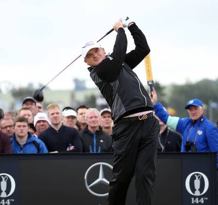 Aktuell Golf - The 144th Open Championship Scotland s Paul Laurie tees off on the 2nd tee on the first day of the 144th Open Championship, St.Andrews, Scotland on July 16, 2015.  LON2015071606 HUGOxPHILPOTT