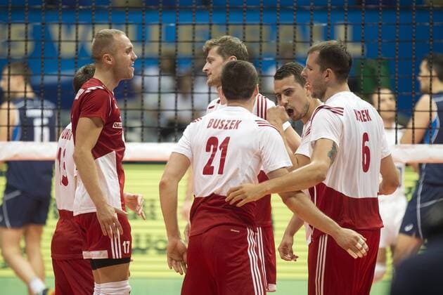 Volei Polonia x Italia RIO DE JANEIRO, Brazil - 07 16 2015: VOLEI POLAND X ITALY - Poland commemorates point for Poland x Italia by the end of the World Volleyball League in Maracan?zinho. This game is part of the Rio2016 Olympic test event in Rio de Janeiro (Photo: Celso Pupo FotoArena)  CelsoxPupo