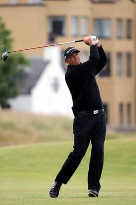 Tom Lehman (USA), JULY 16, 2015 Tom Lehman of the United States tees off on the 18th hole during the first round of the 144th British Open Championship at the Old Course, St Andrews in Fife, Scotland. NoxThirdxPartyxSales  (waha018074)