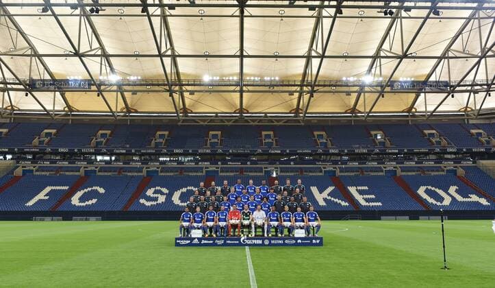 17.07.2015, Fussball, Saison 2015-2016, 1. Bundesliga, Porträttermin 2015 2016, FC Schalke 04, Mannschaftsfoto, Kader, Teamfoto in der Veltins Arena, ,