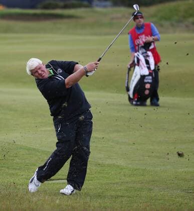 Aktuell Golf - The 144th Open Championship American John Daly plays a fairway shot on the 3rd hole on the second day of the 144th Open Championship, St.Andrews on July 16, 2015.  LON2015071719 HUGOxPHILPOTT